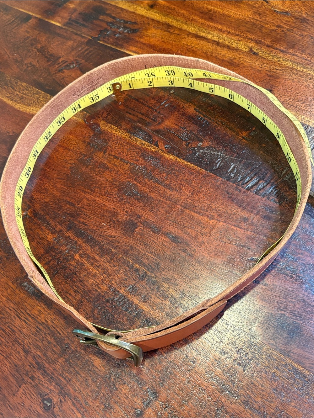 Vintage Lauren Ralph Lauren 90s Western Brown Leather Belt size Large - Picture 14 of 14
